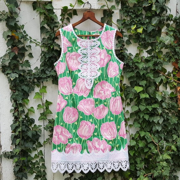 Lilly Pulitzer Dresses & Skirts - Vintage Lilly Pulitzer Shift Dress Floral Tulip